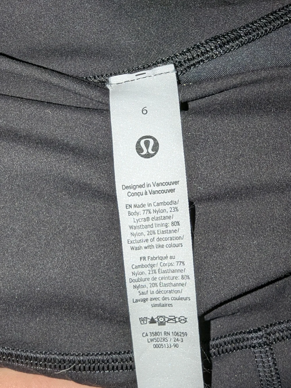 Lululemon Wunder Train Contour Fit High-Rise Tight 25